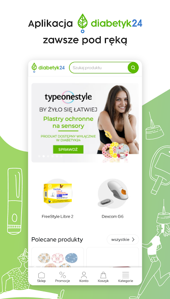 Smartphone z aplikacją